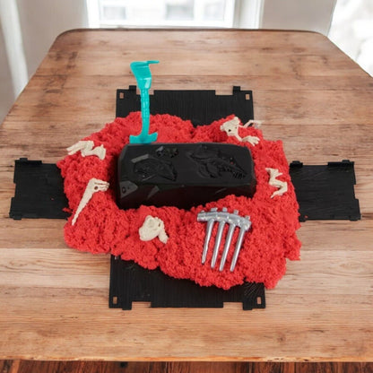 New In Box Kinetic Sand DinoXCavate Play Dinosaur Bones Fossil Lot Of 4