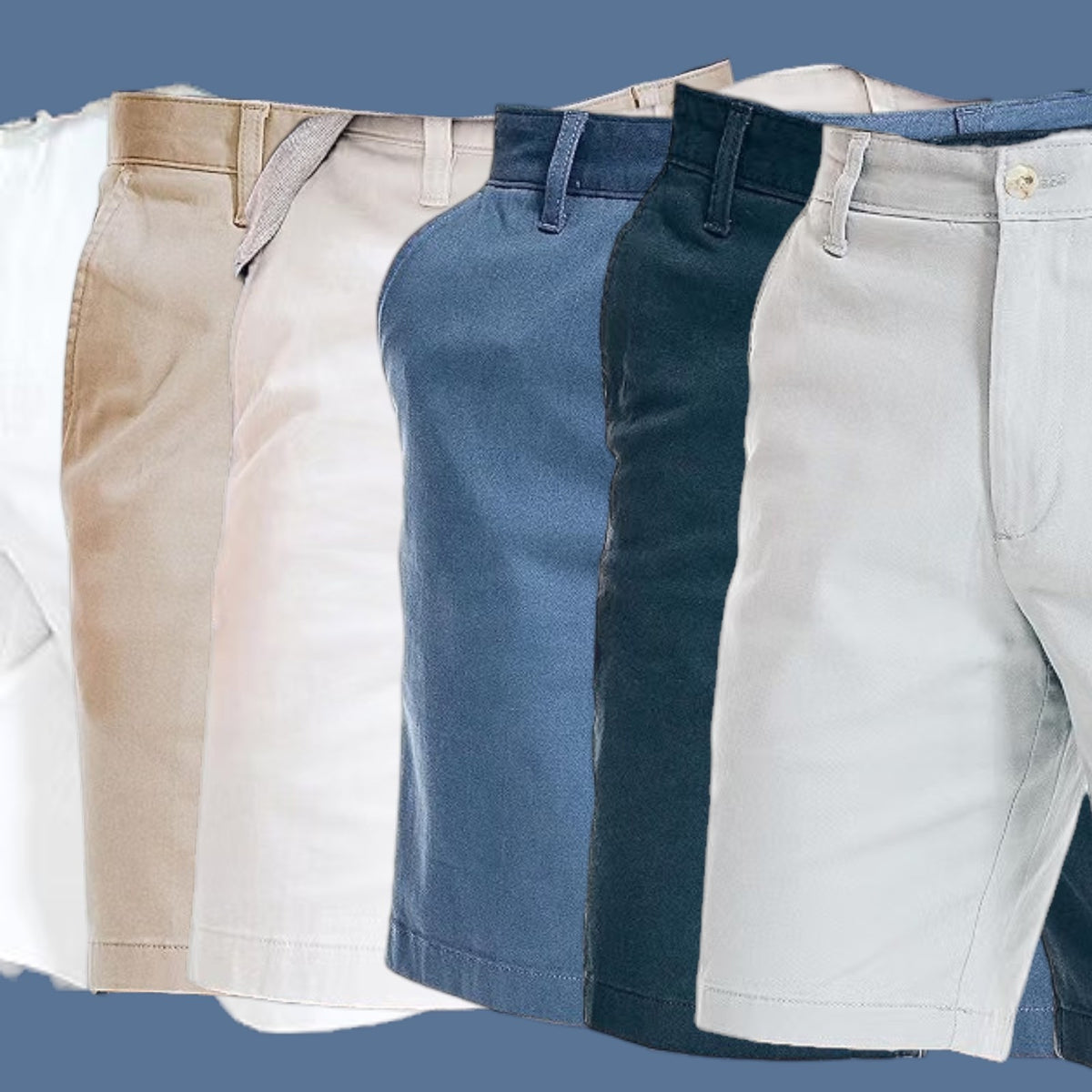 NWT Nautica Mens Classic Clipper Fit Solid 8.5" Stretch Cotton Chino Deck Shorts