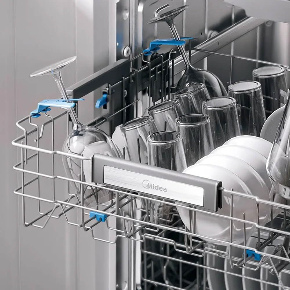 Midea MDT24P3CST 24 inch Stainless Top Control Built-In Dishwasher