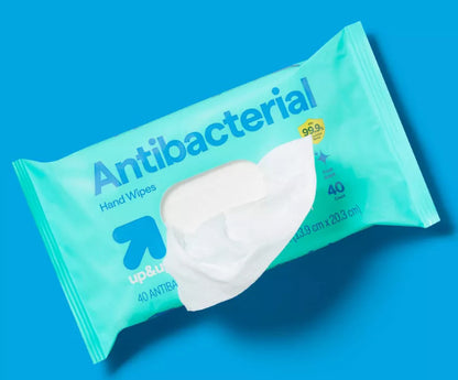 Antibacterial Hand Wipes, Fresh Scent Wipes, Hand Sanitizer Wipes, 40ct 6-pack