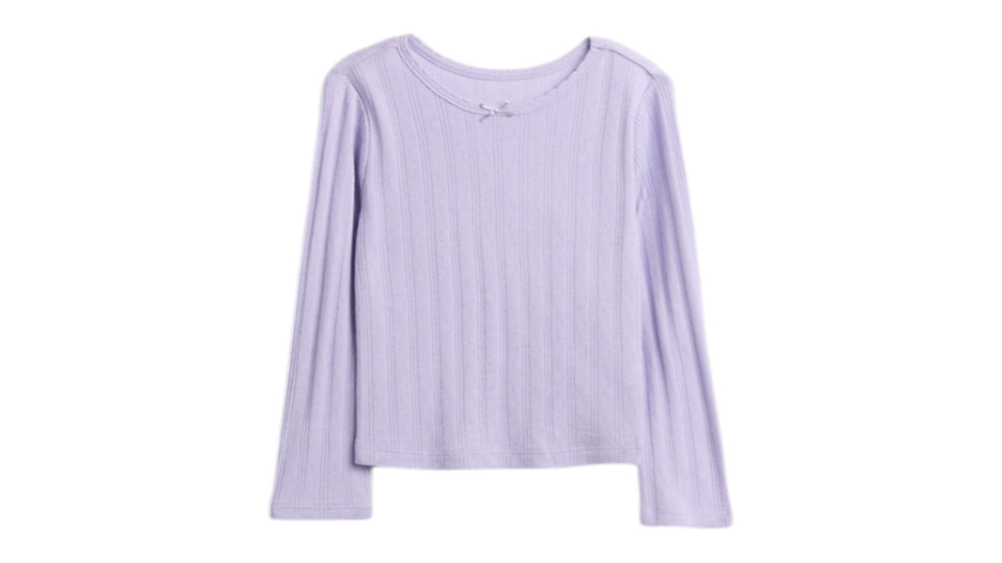 Gap Baby & Toddler Pointelle T-Shirt | Color = Orchid | Size = 2 years, 33-36 in