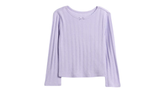 Gap Baby & Toddler Pointelle T-Shirt | Color = Orchid | Size = 2 years, 33-36 in