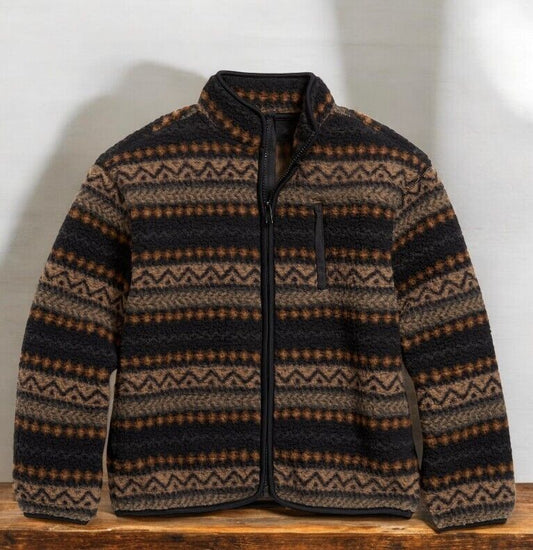 Old Navy Printed Full-Zip Sherpa Jacket for Boys, Fair Isle Multi- Various