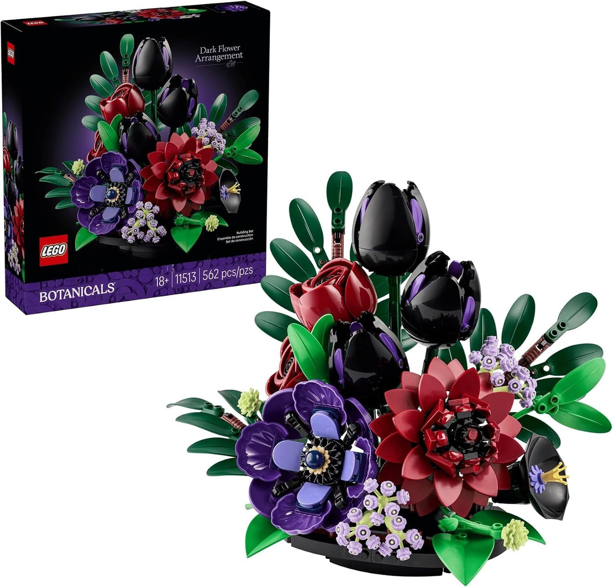 Lego Botanicals Dark Flower Arrangement 11513 Sealed Flowers NIB