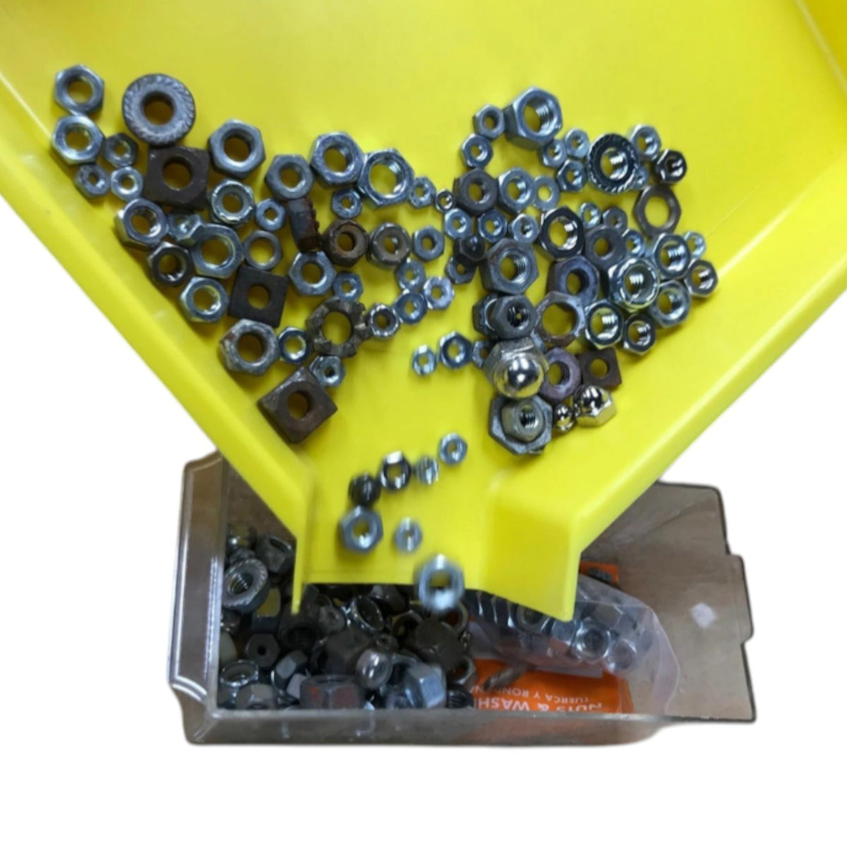 SORT FUNNEL POUR TRAY Small Parts Plastic Organizer Easy Sorter TEERCO 37081