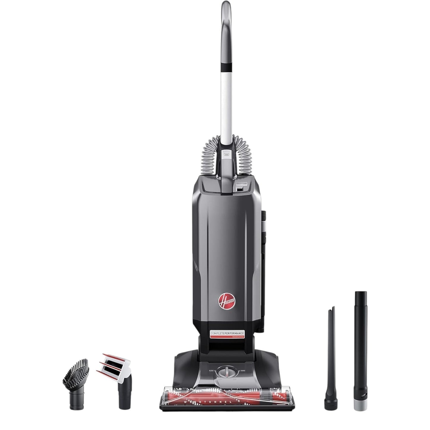 Hoover Complete Performance Advanced Pet Kit Bagged Upright Vacuum UH30650, Grey