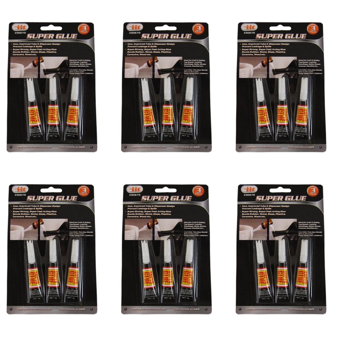 IIT Super Glue 3 Pack - (Case of 6)