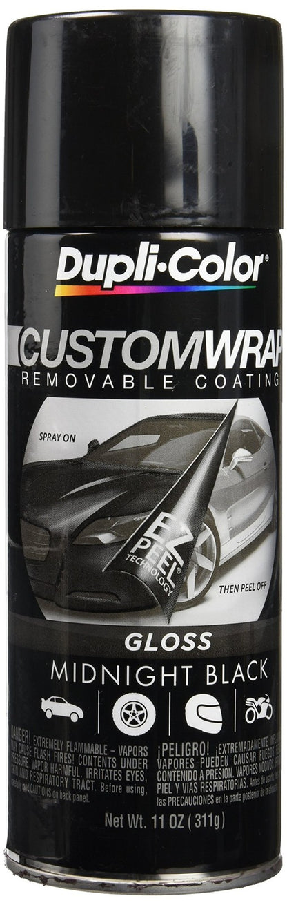 Dupli-Color ECWRC8400 Custom Wrap Gloss Removable Automotive Paint - Midnight B