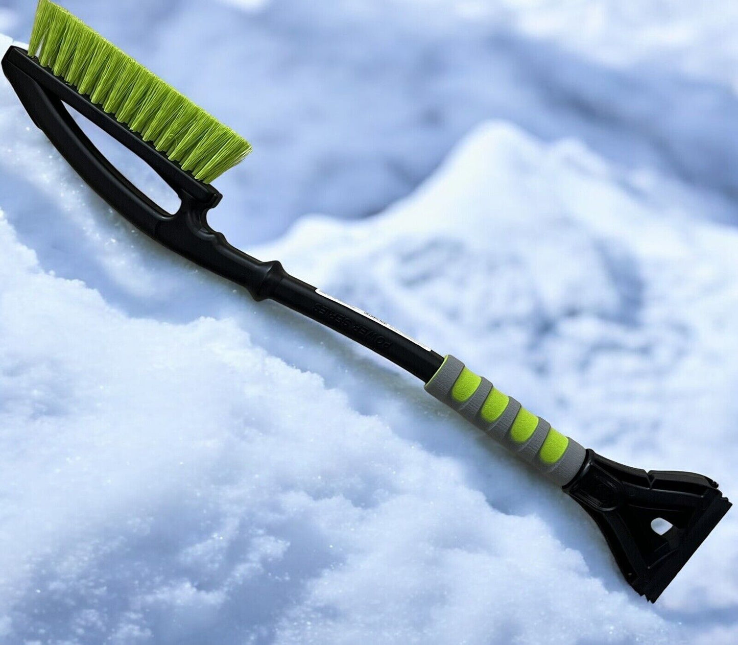 Hopkins 18520 Subzero Power Series Neon Green Snowbrush & Scraper 26"