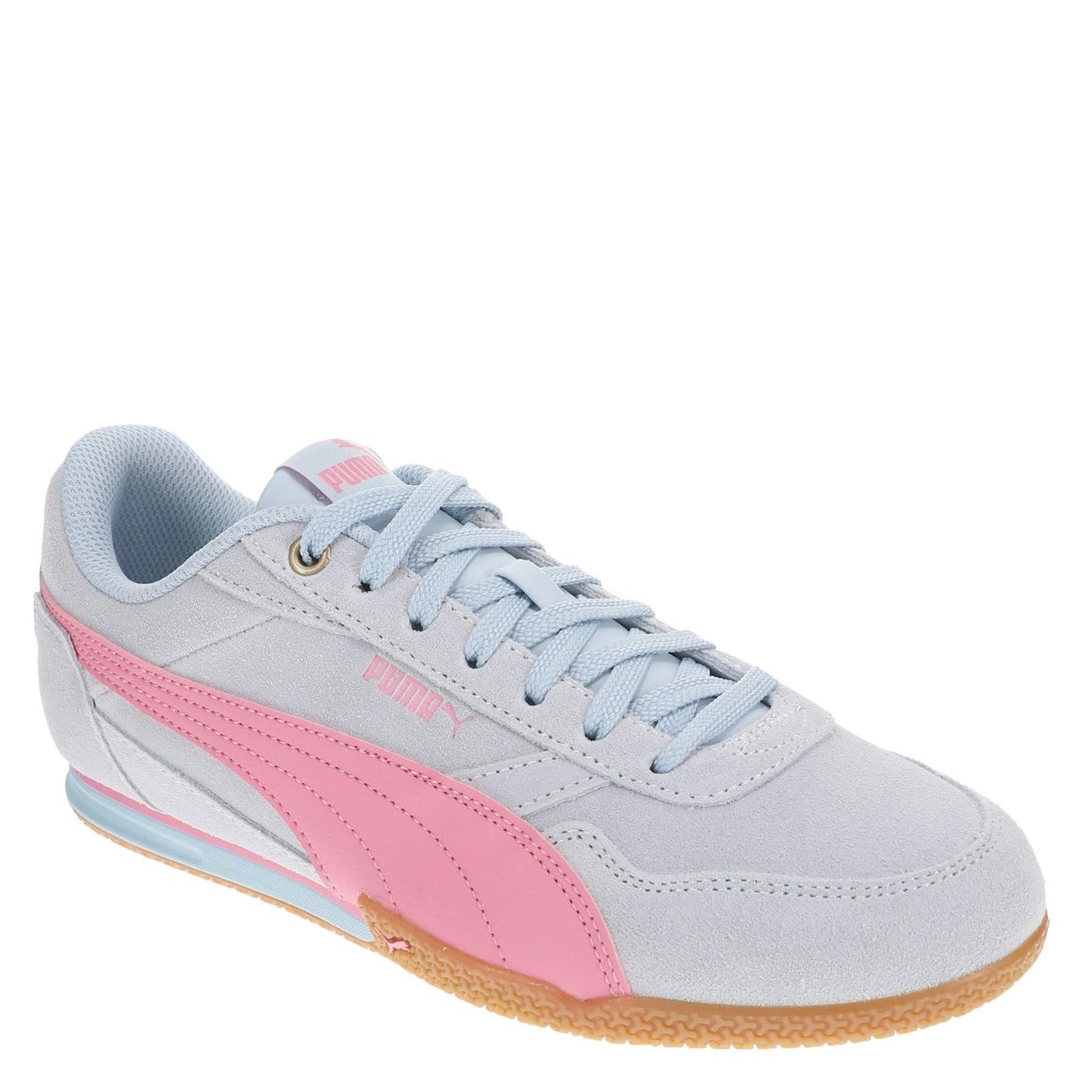 PUMA Bella Donna SD Jr Girls' Youth Sneaker, 5.5 M US Big Kid, Tropic Blue-Pink