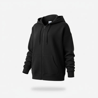 Girls SO Oversized Full Zip Front Hoodie - Black - #70081655 - $26.99 MSRP
