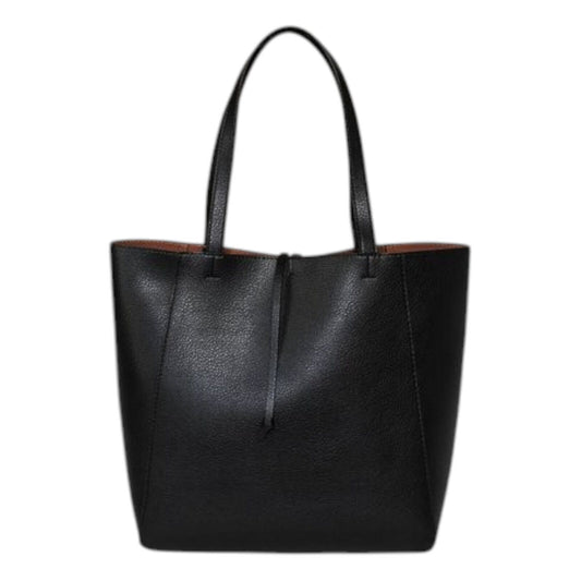 a.new.day Reversible Tote, Black and Brown