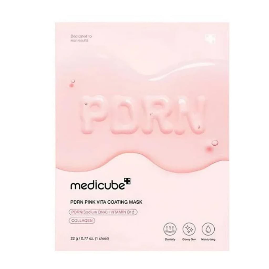 medicube Salmon DNA PDRN Pink Vita Coating Mask - 1pcs - Hydration & Firming