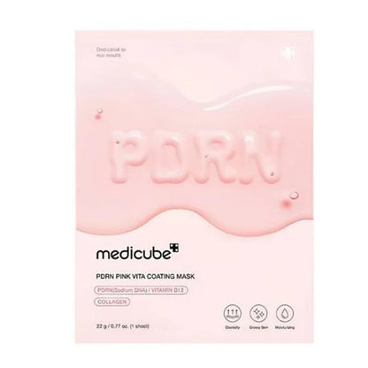 medicube Salmon DNA PDRN Pink Vita Coating Mask - 1pcs - Hydration & Firming