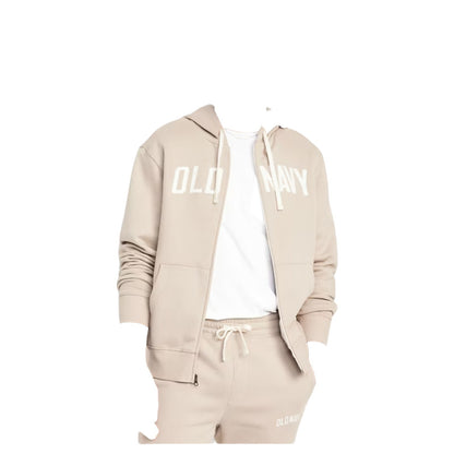 Old Navy Loose Logo Full Zip Hoodie | Creme | A Stone'S Throw | #846608