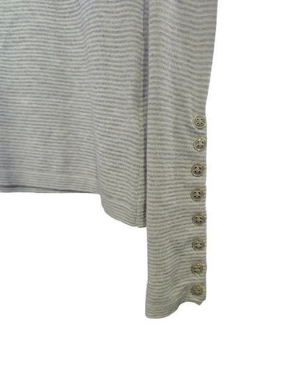 J. Mclaughlin Jamey Sweater Gray & Silver Stripe, XS