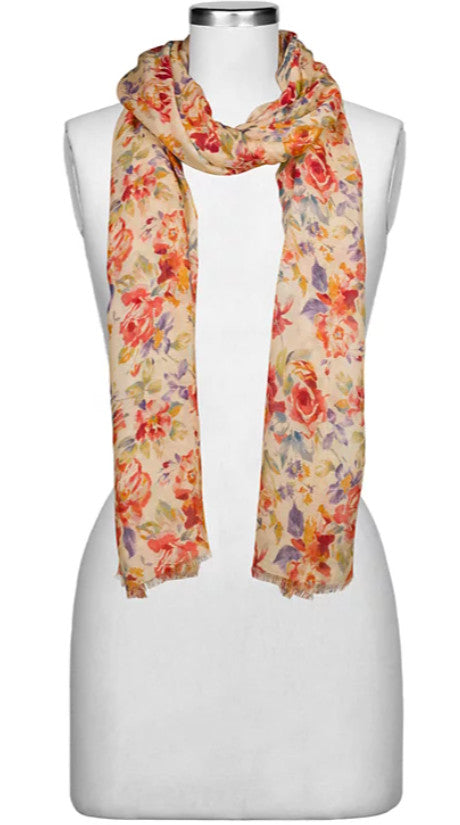 Patricia Nash Scarf Aegean Bloom, 24" X 79" NEW 912691