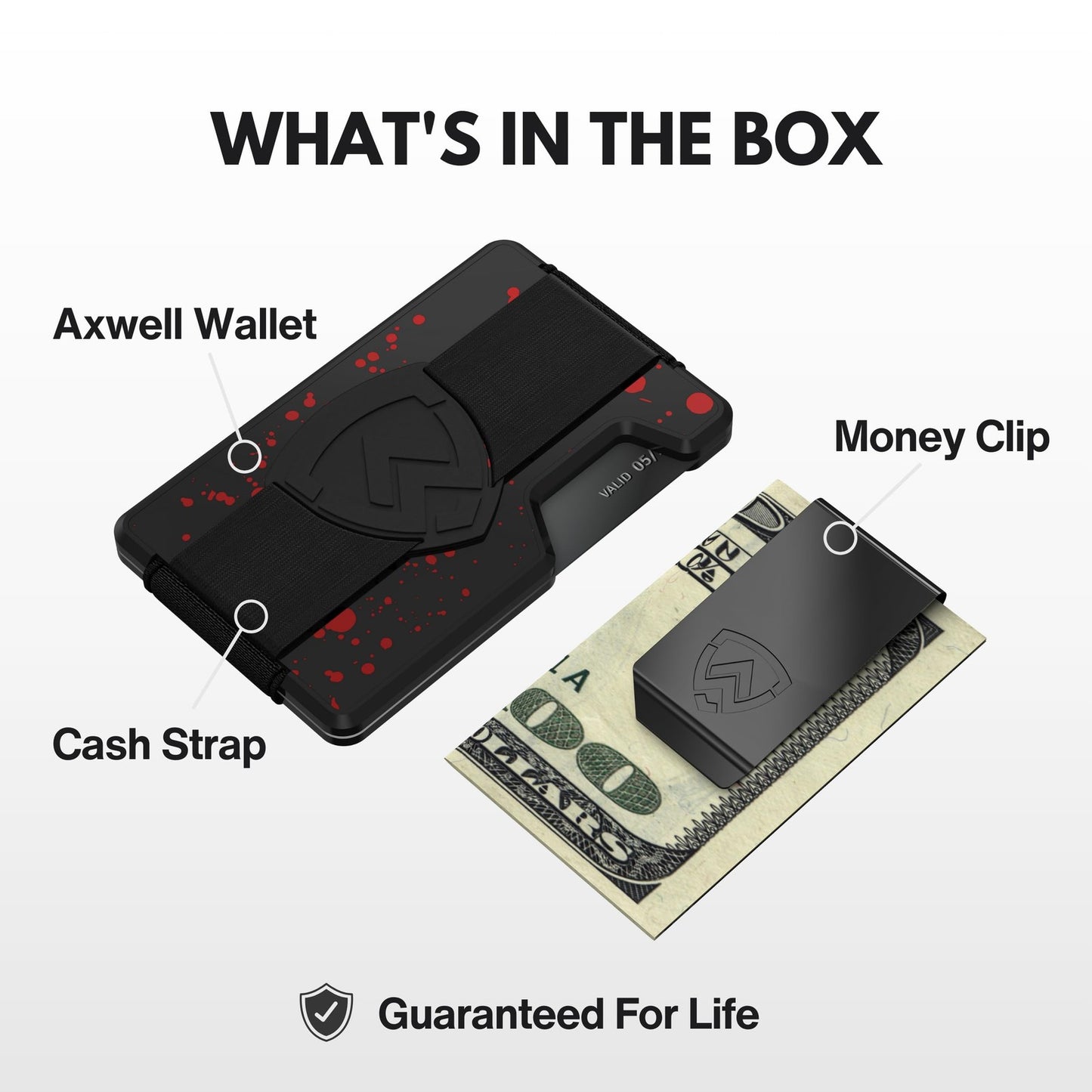 AXWELL Slim Minimalist Wallet for Men - RFID Blocking Front Pocket Card Holder