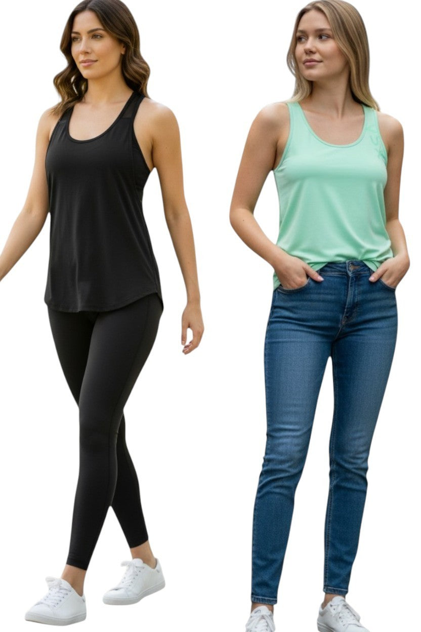 Victoria’s Secret Sport VSX Black Mesh Racerback Tank Top