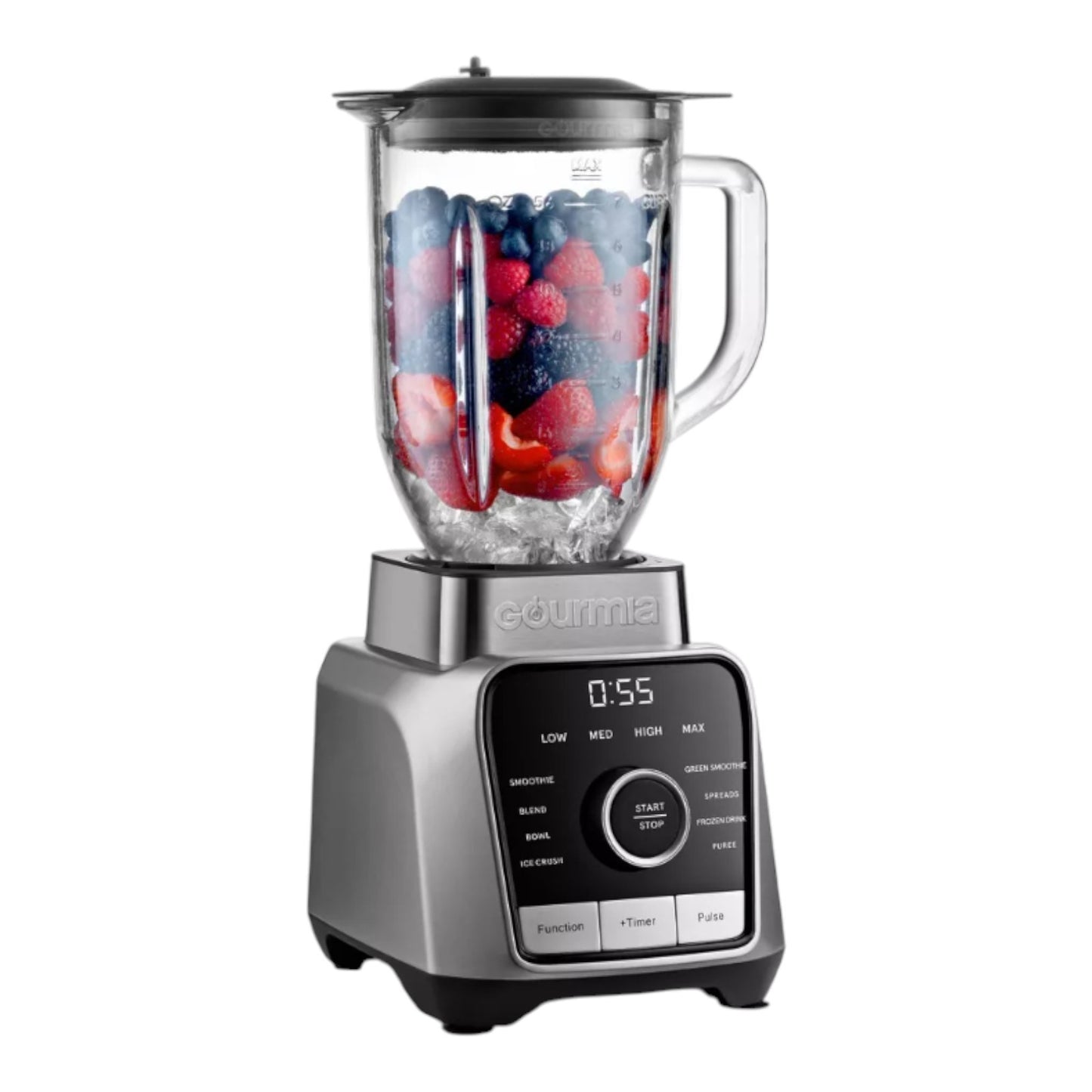 Gourmia Digital Blender with 8 Total Blend Programs, 4 Speeds