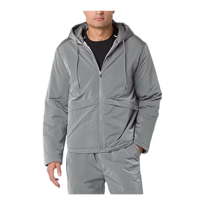 Xersion Mens Heavyweight Track Jacket Vintage Nickel