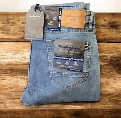 Original Weatherproof Vintage Men's 1948 Weather Soft Denim Jeans, Various