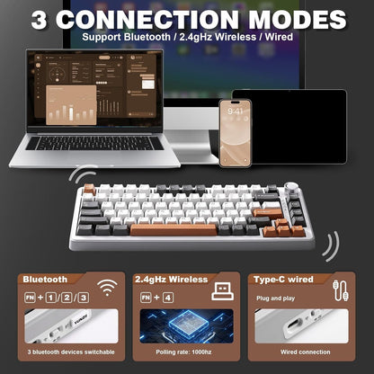 Wireless Yunzii B75 Pro Mechanical Keyboard
