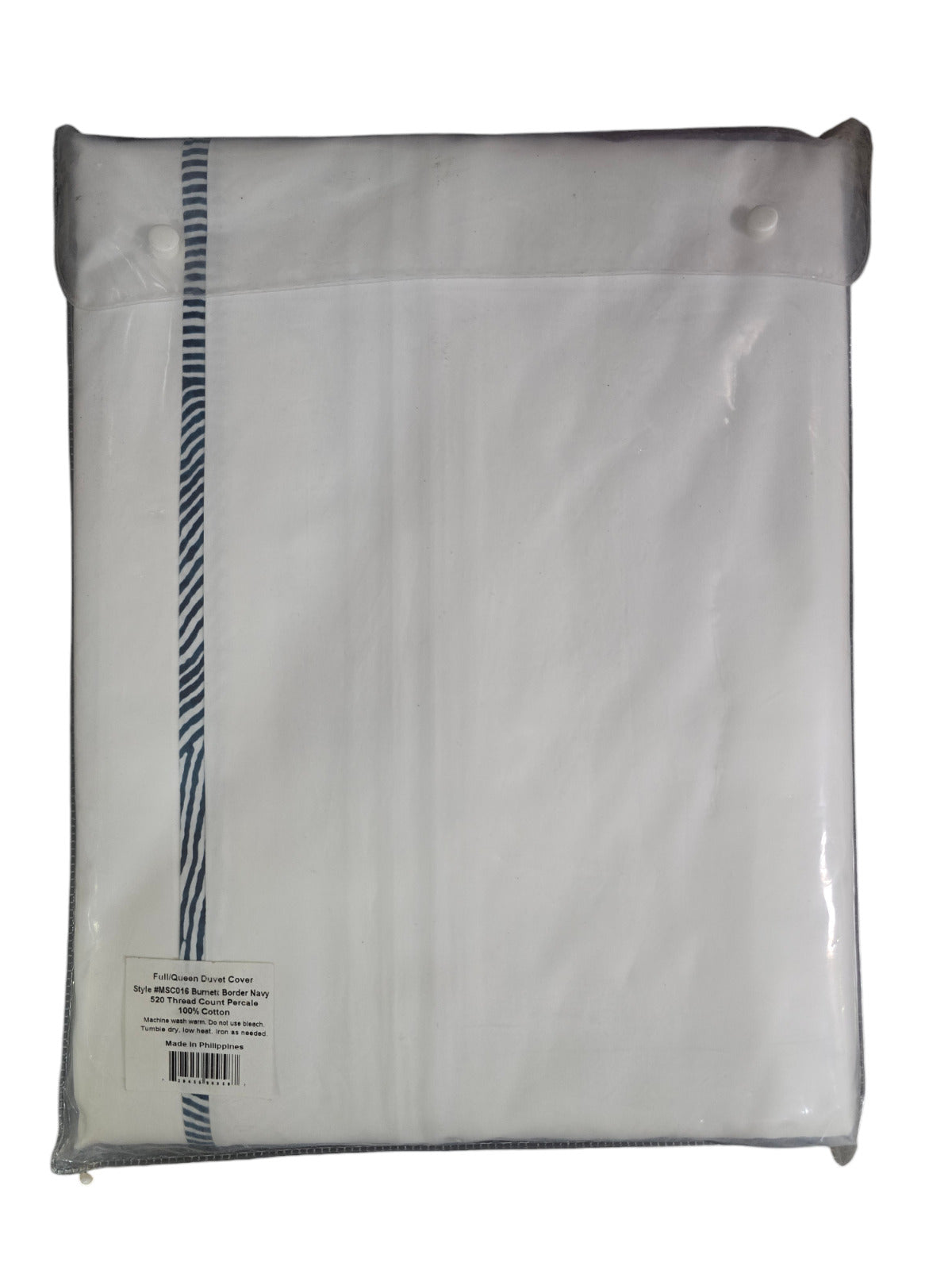 MATOUK Schumacher Burnett Boarder Navy Duvet Cover, Full/Queen