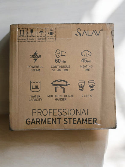 SALAV Limited Edition Professional Series Dual Bar Garment Steamer GS49-DJ White