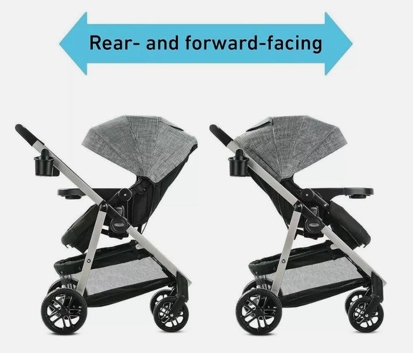 Graco Modes Pramette Stroller, 3 in 1 Car Seat Carrier to Stroller, Redmond