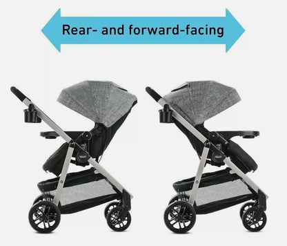 Graco Modes Pramette Stroller, 3 in 1 Car Seat Carrier to Stroller, Redmond