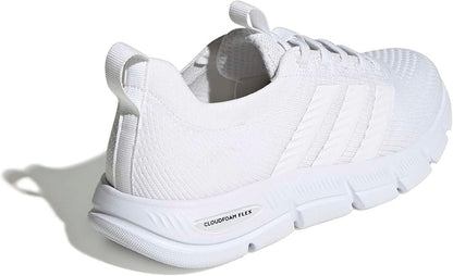 Women's adidas Cloudfoam Flex Slounge White Sneakers - Size 10 Wide - KI1460