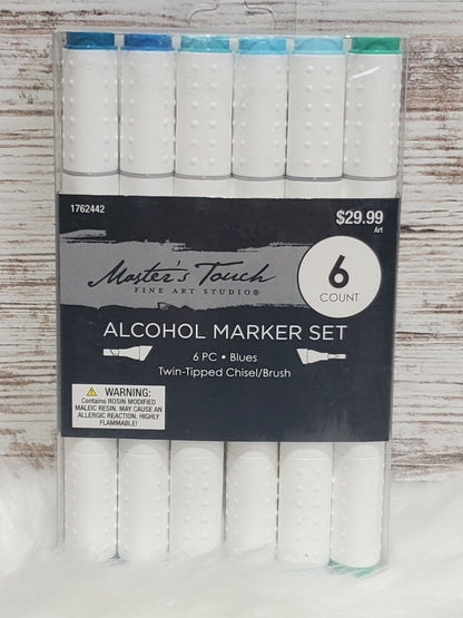 Master's Touch Alcohol 6 PC Marker Set,Various