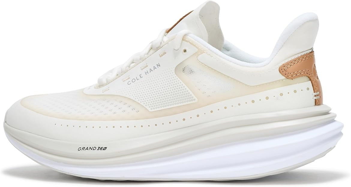 Cole Haan Mens ORIGINAL GRAND QUADSTAR RUNNER  Sneaker Casual Shoe - 10 - Ivory