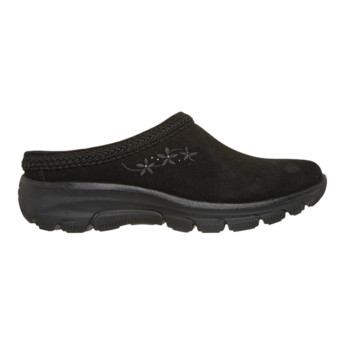 NEW WOMENS SKECHERS RELAXED FIT EASY GOIN SOFT CHARM SUEDE Clogs AUTHENTIC