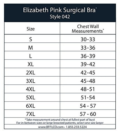 MASTHEAD Style 042 Elizabeth Pink Surgical Bra XL New In Bag