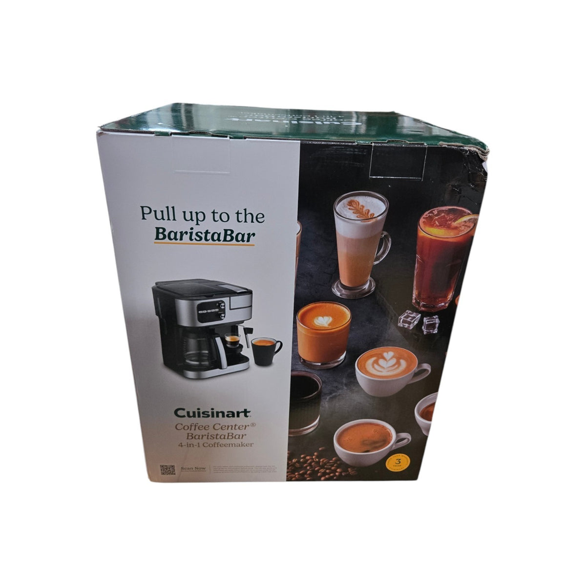 NEW Cuisinart Coffee Center Barista Bar 4-in-1 Coffeemaker SS-4N1NAS Black