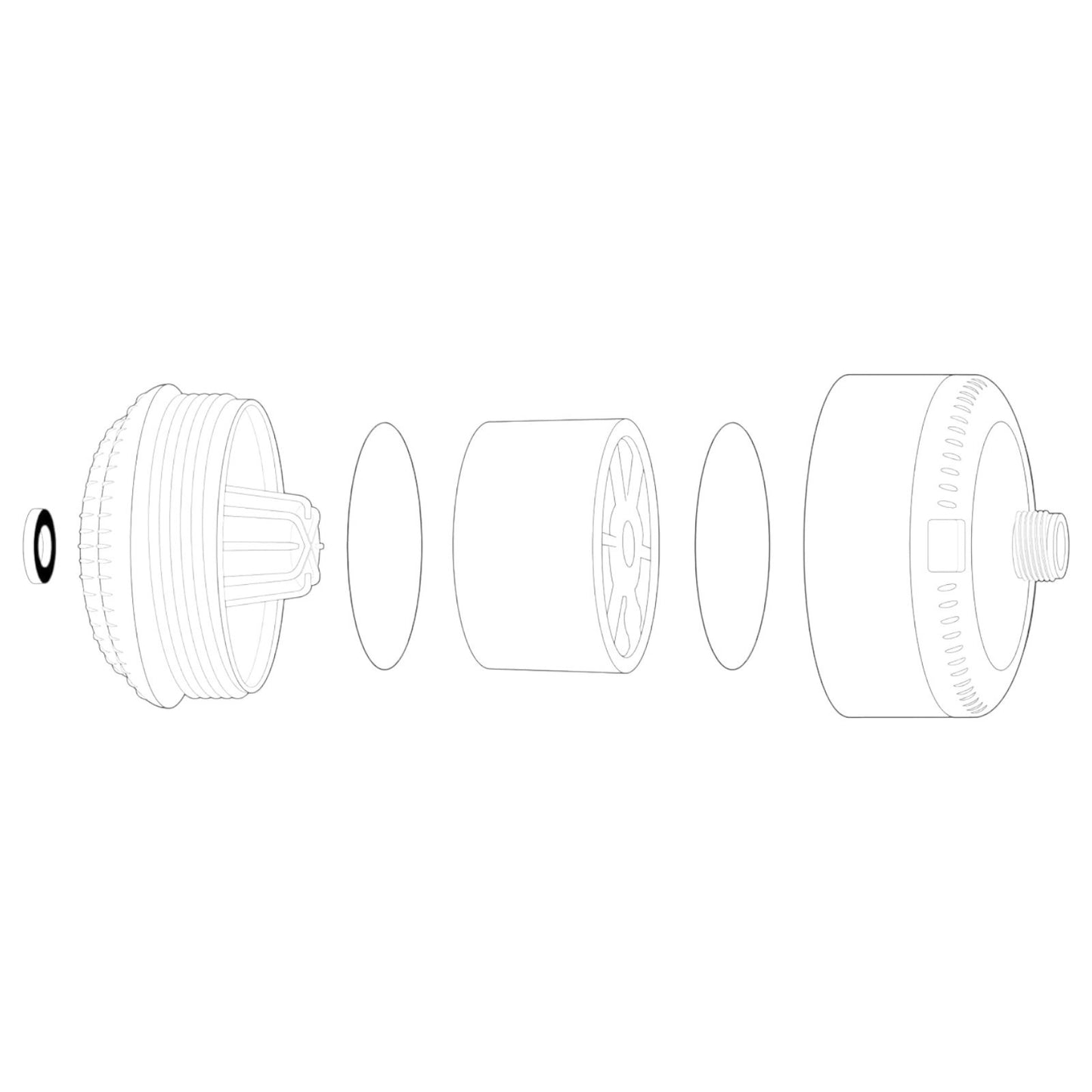 Sprite Showers Shower Filter Model SL2-CM Chrome Slim-Line 2 Dial-A-Date Clean