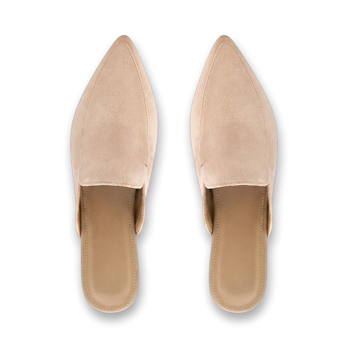 Womens Mules Flats Shoes 2026: Comfortable Pointed Toe Backless Loafers Size 8