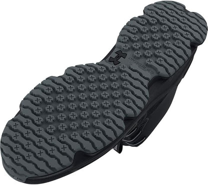 UNDER ARMOUR MEN'S MICRO G STRIKEFAST MID CROSS TRAINER-BLK/GRAY-SIZE 10