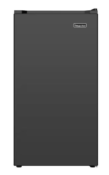 Magic Chef 3.2 Cu. Ft. Freezerless Mini Fridge, Black, HMAR33BE, w/ Crisper