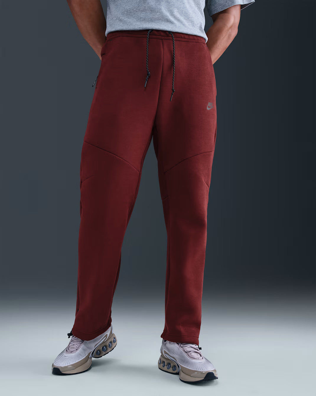 Nike Tech Fleece Open-Hem Pants Men’s Large IM0697-619 Dark Team Red