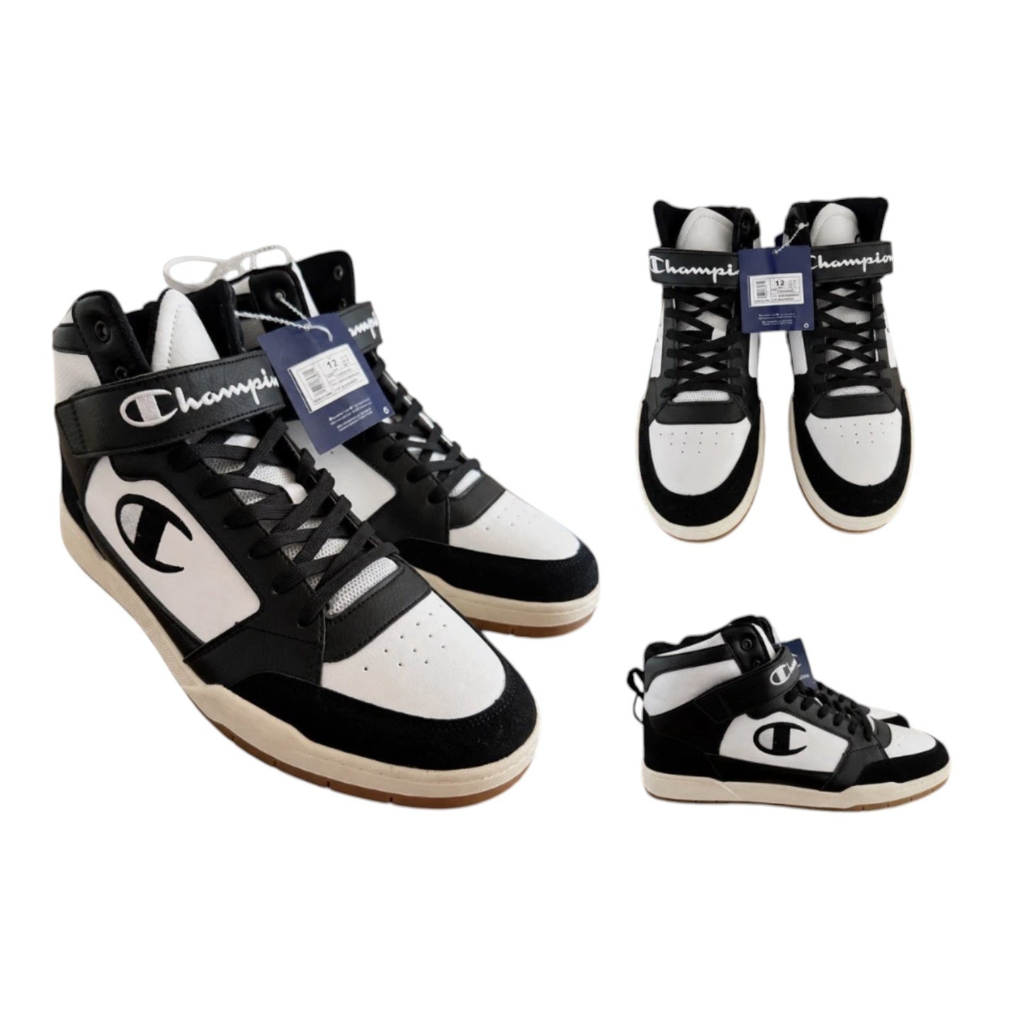 NEW Champion Arena Power Hi & Low Men’s Black/White or Black/Tan Sneakers