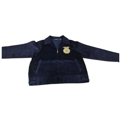 FFA Blue Corduroy Jacket with FAA emblem | Agricultural Education | Navy Blue