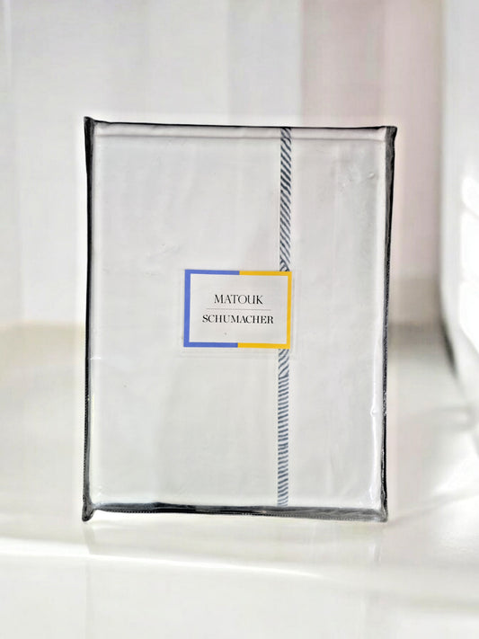 Matouk Schumacher #MSC016 Burnett Boarder Flat Sheet, Full/Queen, 94 x 112