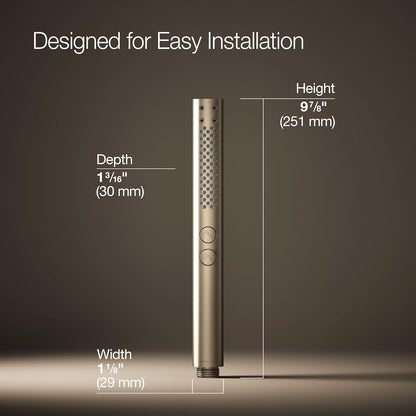Kohler 21335-BV Shift+ Round Handshower Vibrant Brushed Bronze 2.5 GPM