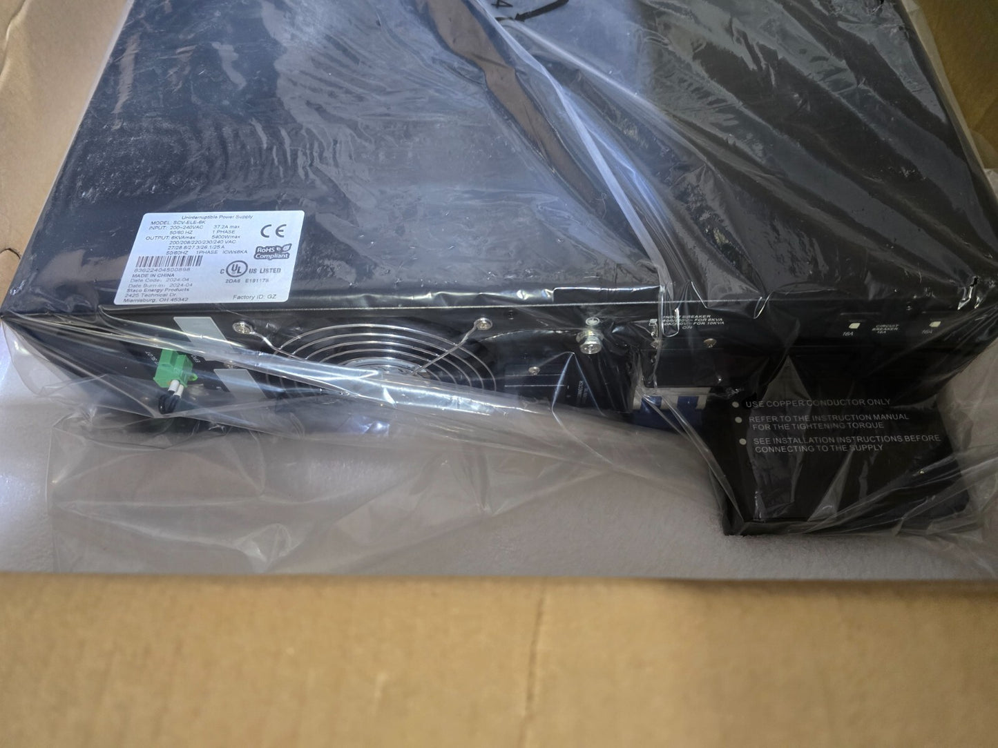 Staco Energy SCV-ELE-6K- 6kVA Rack Mount UPS Module