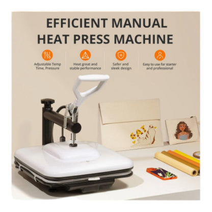 Digital Heat Press machine 15 x 15 T-Shirt Sublimation Print Transfer Heat Press