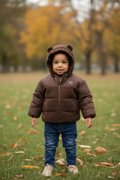 NEW GAP Baby & Toddler Recycled Sherpa Bear Puffer Jacket #845173