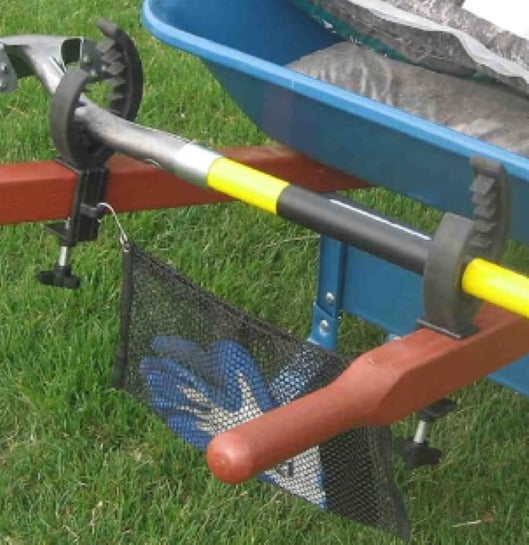 Grizzly Grip Wheelbarrow Tool Holder with Mesh Bag